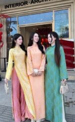 Áo dài Tằm, kim sa - Ảnh 17