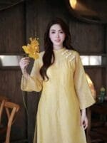 Áo dài Tằm, kim sa - Ảnh 13